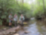 John Woodcock, Gary Page and Bill Carney at Panther Creek