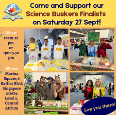 Come Down to Marina Square on 27 September and support our Science Buskers Finalists!