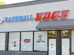 Outside view  of Illinois Baseball Edge facility. 