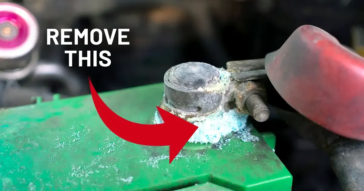 “Car battery corrosion inspection”