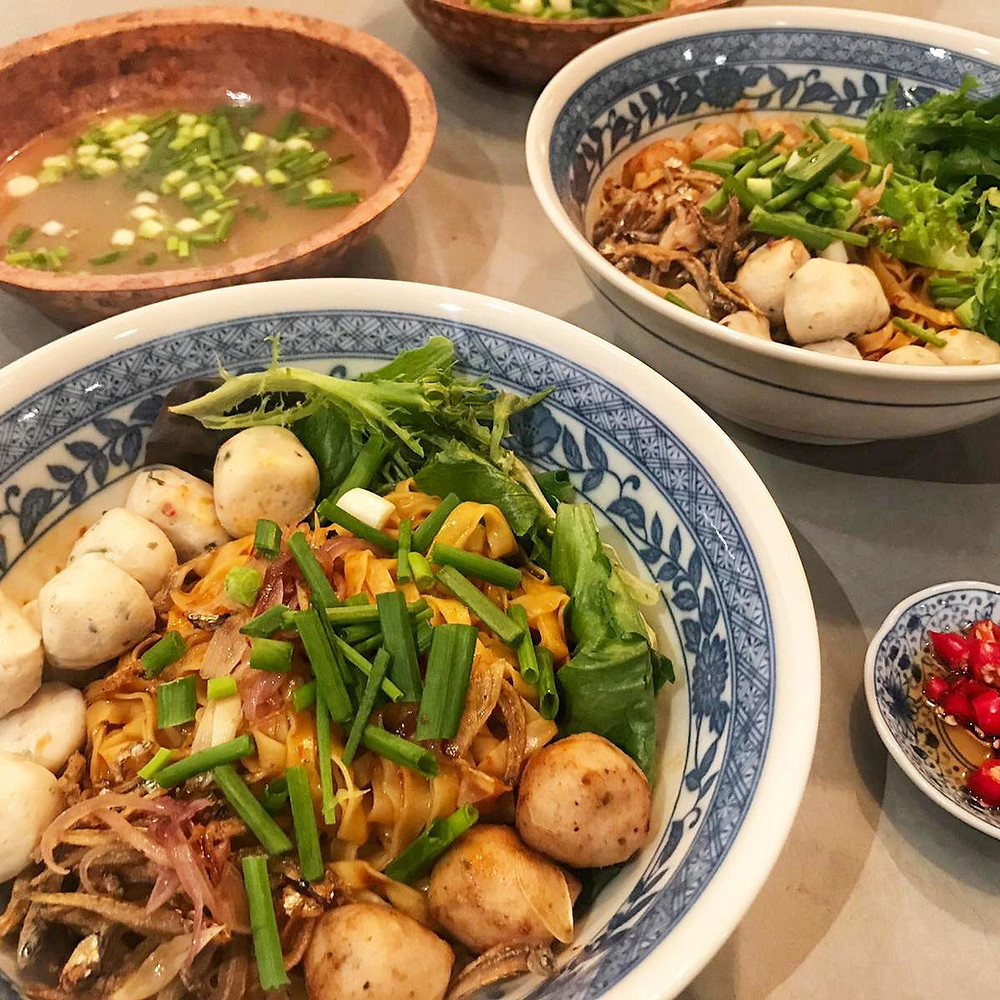 Hawker Fishball Noodles Mee Pok