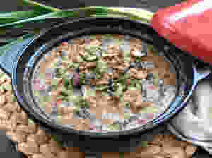 Vegetarian Mushroom & Leek Brown Rice Risotto