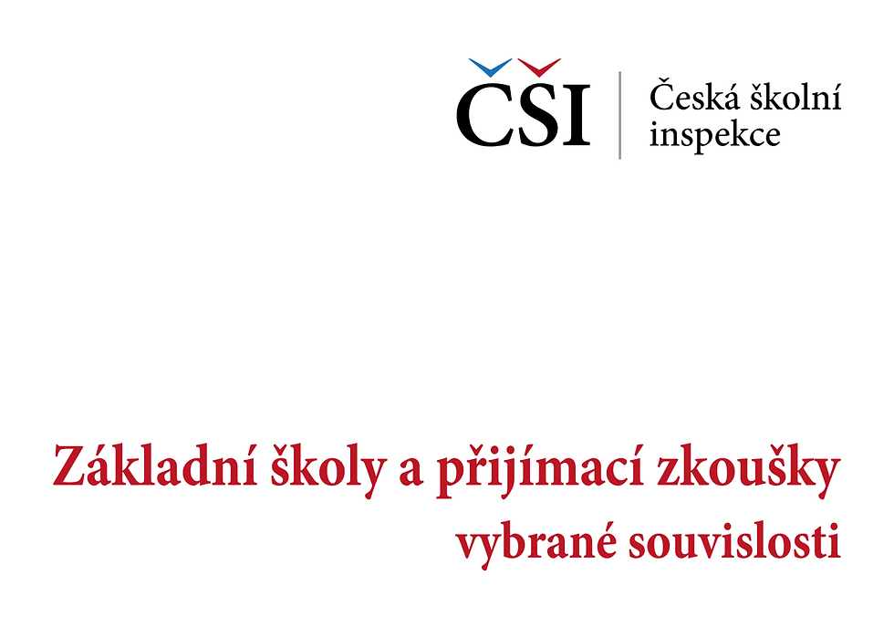 Jak ovlivňuje kvalita základní školy úspěšnost žáků v přijímacím řízení? | Tematická zpráva České školní inspekce