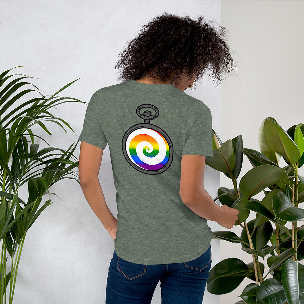 Thumbnail: Hypno Pride Unisex T-Shirt (White Text)