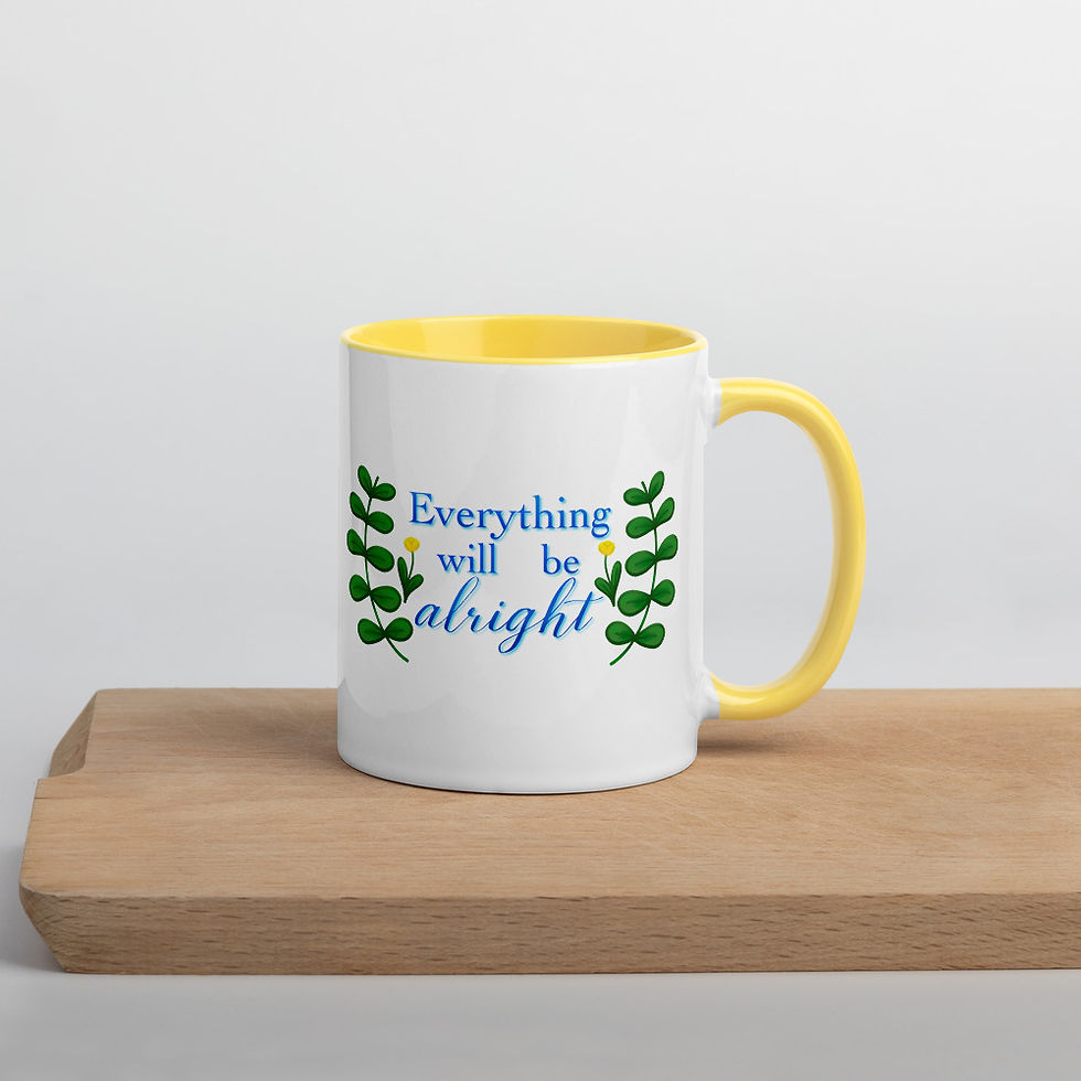 Thumbnail: Everything Will Be Alright Mug with Color Inside
