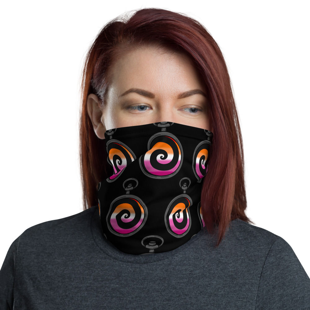 Lesbian Spiral Pride Neck Gaiter