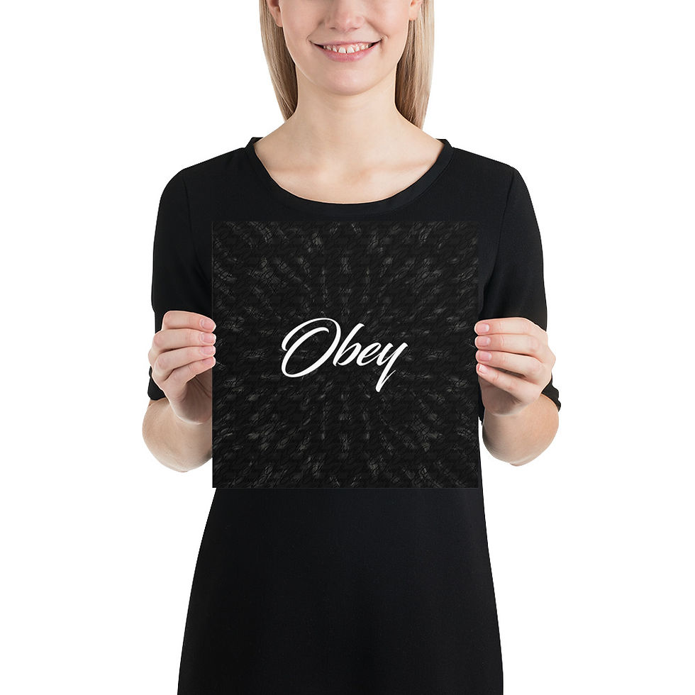 Thumbnail: Obey (Black) Poster