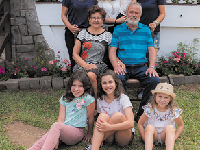 Hermes Luís Urbani e família