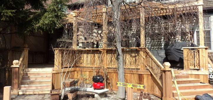 Cedar deck Calgary