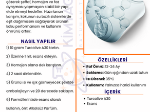 Su Bazlı Esans Parfüm formülü