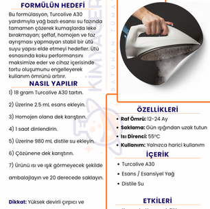 Ütü Suyu Üretimi Formülü