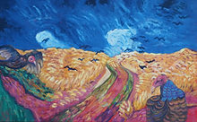 John J. Domont | Wheat Field with Vultures, Oil, UNITED STATES OF AMERICA