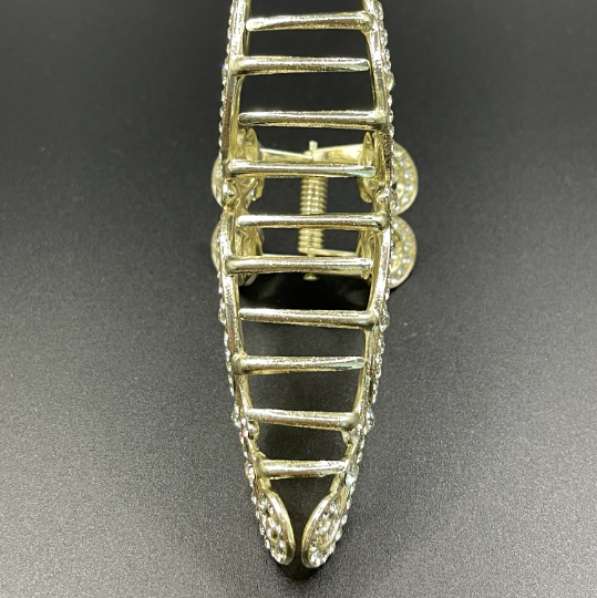 Thumbnail: Vintage Lace Rhinestone Hair Claw Clip