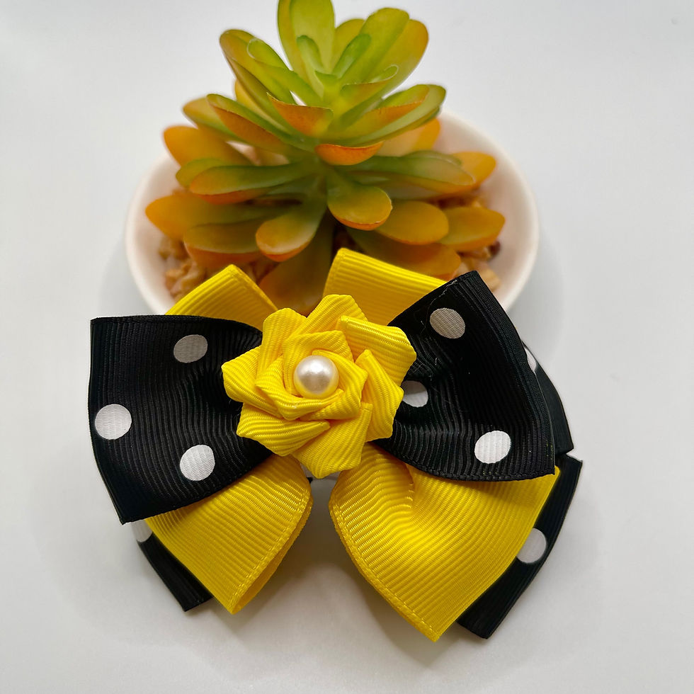 Thumbnail: Girl’s Pearl Buzzing Blooms Hair Clip