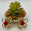 Thumbnail: Golden Flowers with Roses Metal Hair Claw Clips Set