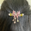 Thumbnail: Retro Rhinestone Butterfly Metal Claw Clip