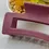 Thumbnail: Plum Purple Rectangular Hair Claw Clip