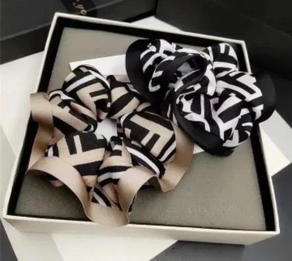 Thumbnail: Monochrome or Monogram “F” Hair Scrunchies