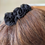 Thumbnail: Vintage Black Roses Metal Hair Comb