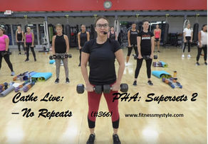Cathe Live Review: PHA: Supersets 2 – No Repeats (#366)
