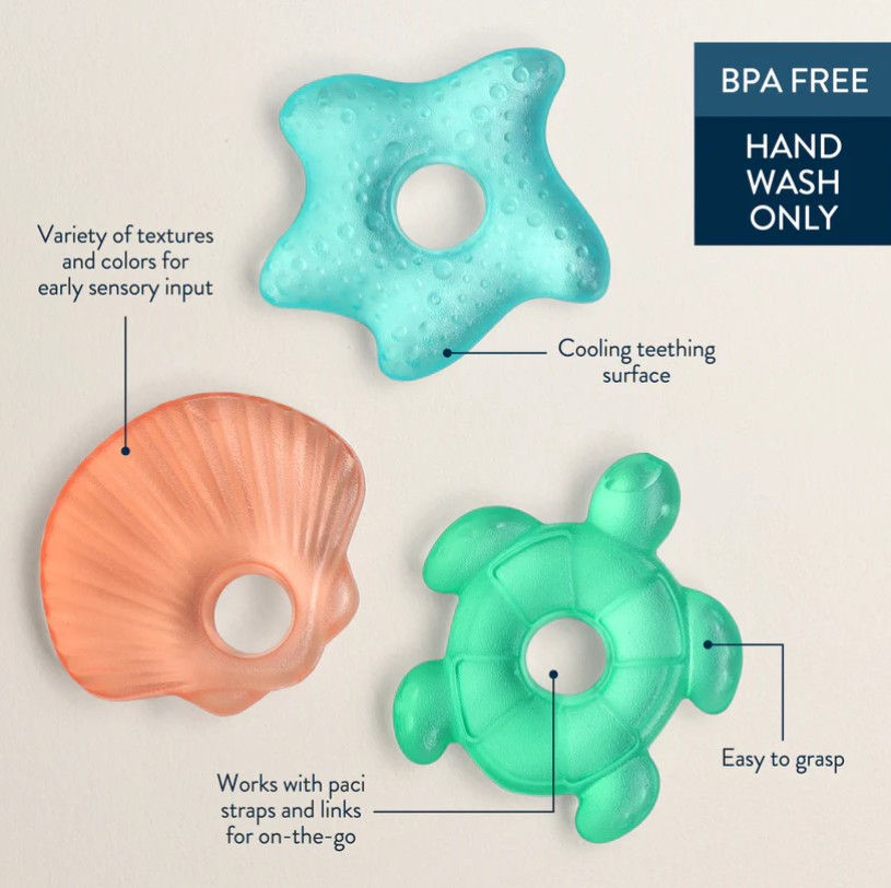 縮圖：Cutie Coolers ™ Refrigerable Water Filled Teether - Seaside