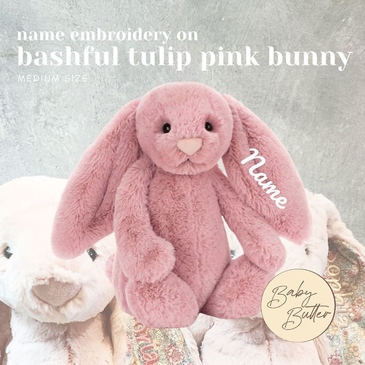 Bashful Tulip Pink Bunny (Medium, 31cm) - Personalised Jellycat