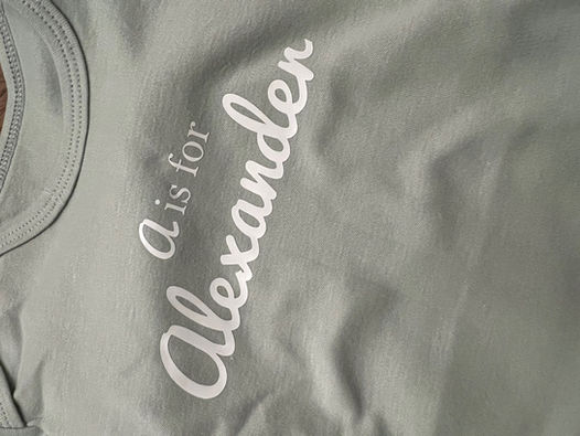 5 stars review for baby custom name onesie - singapore