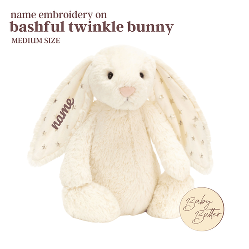 Bashful Twinkle Bunny (Medium, 31cm) - Personalised Jellycat Bunny