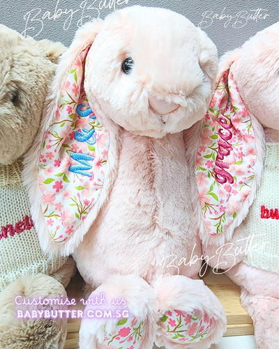 Blossom Blush Bunny 'Cherry' (Medium, 31cm) - Personalised