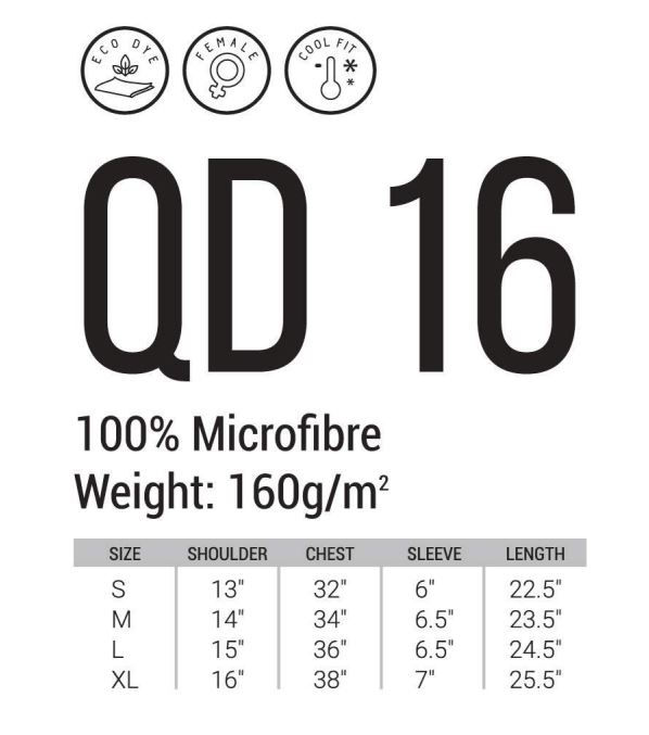Thumbnail: QD16 Drifit Polo Collared T-shirts FEMALE (OS) 160 gsm