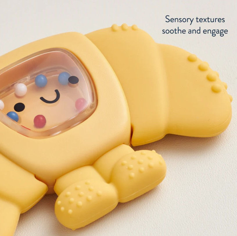 Imej kecil: Sweetie Shake Plus™ - Silicone Teether with Rattle - Croissant