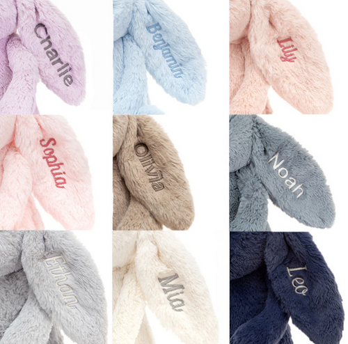 Bashful Viola Bunny (Medium, 31cm) - Personalised Jellycat Bunny