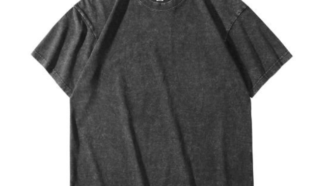 Vintage Snowflake Washed Tee Thick Cotton Tees (AG2316) - 205 gsm