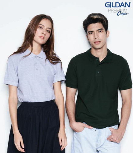 Customized Cotton Double Pique Sport Shirt (Gildan 6800) 220 gsm