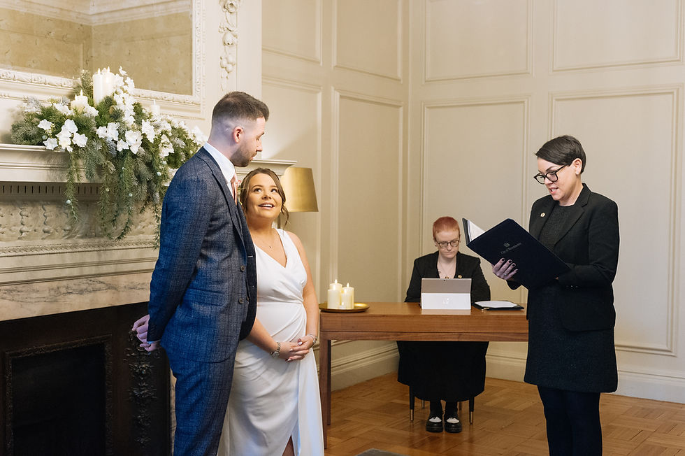 old Marylebone old town hall wedding ceremony