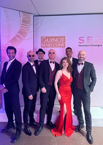 Little Star Paris en sextet pour le Séminaire Enseigne Guinot Mary Cohr — animation musicale live, Paris, novembre 2025