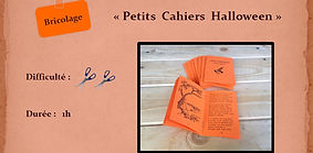 Petits cahiers Halloween