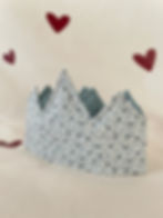 Corona de cumpleaños personalizada de tela – Reversible y ajustable