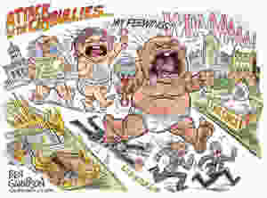 The Reggresive Left by Ben Garrison