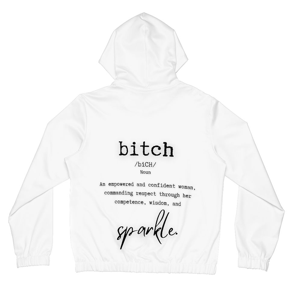 Thumbnail: Women Empoerment Hoodie with Full-Zip Bitch Reclamation Series