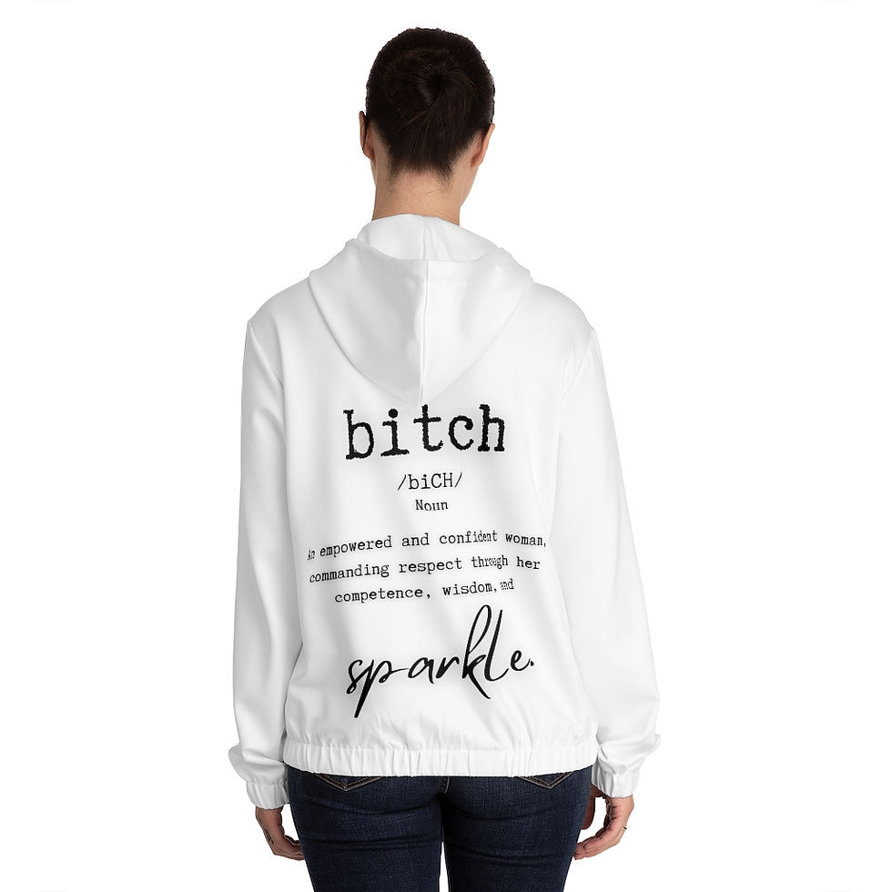 Thumbnail: Women Empoerment Hoodie with Full-Zip Bitch Reclamation Series
