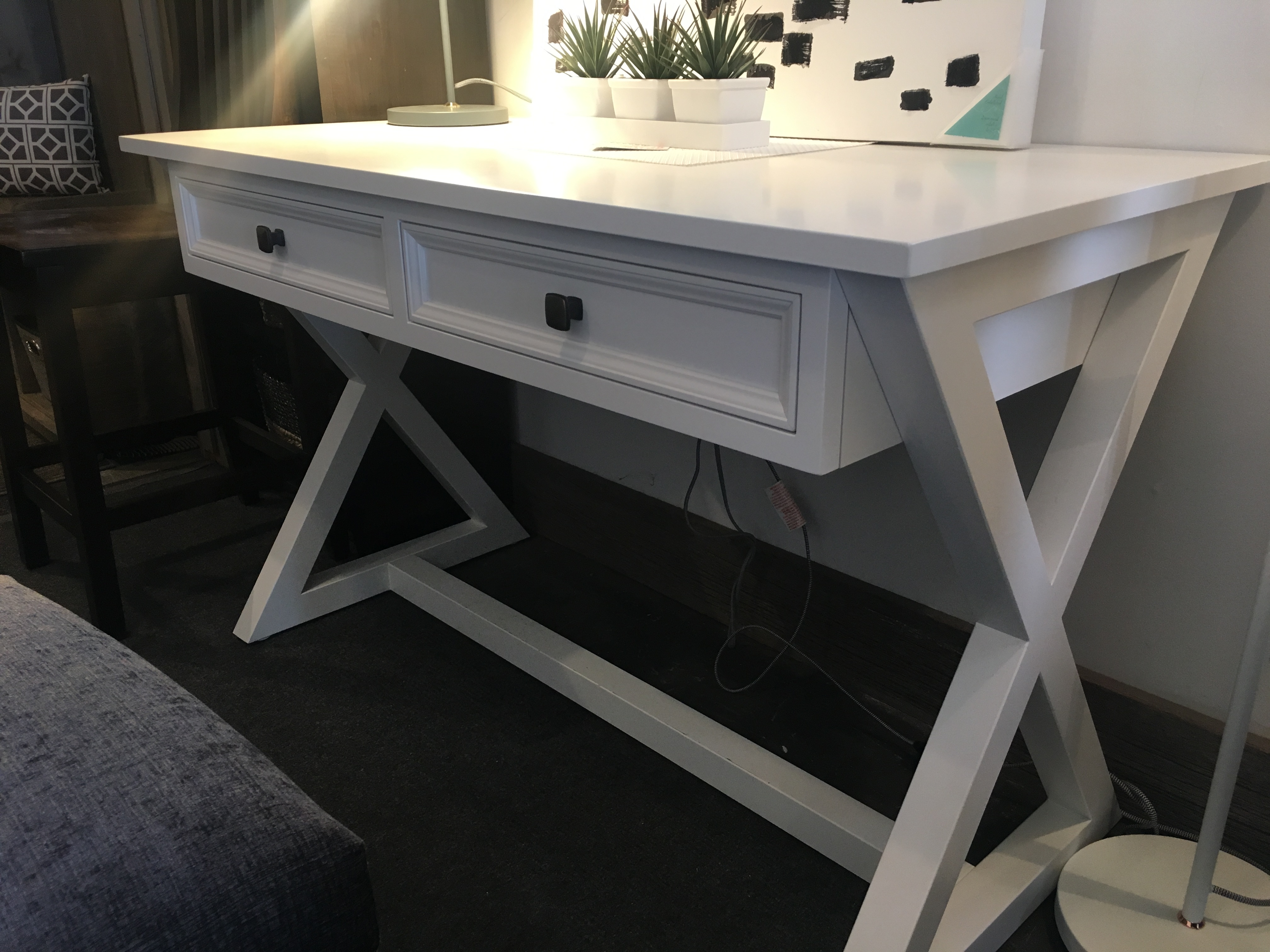 48" X base writing desk