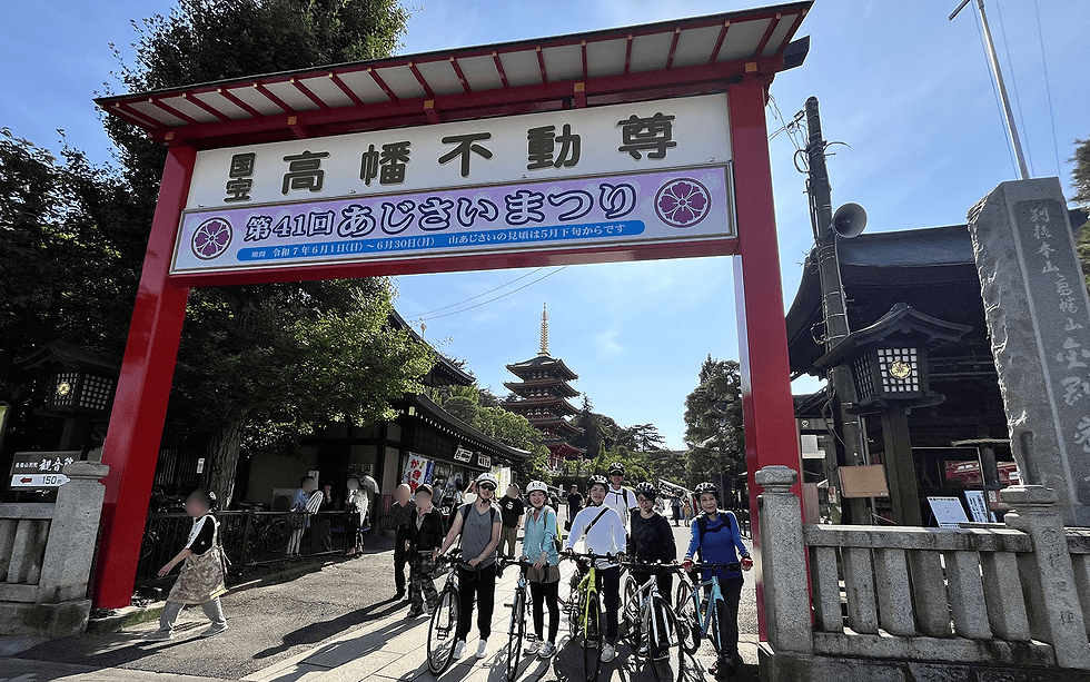 「あじさい満開！梅雨を彩る高幡不動サイクリングツアー」を開催しました！