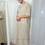Miniature : Qamis brodé manches courtes - beige -