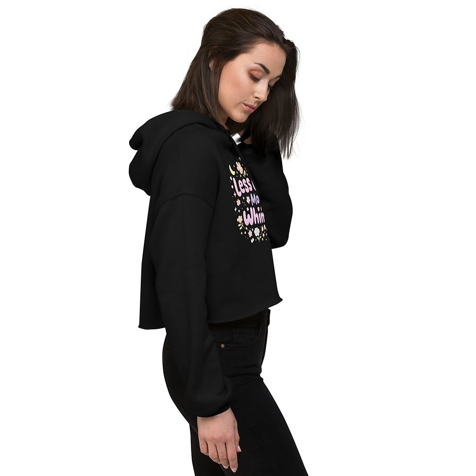 Thumbnail: Less Grind, More Whimsy Crop Hoodie