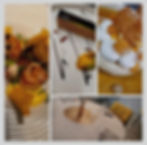 restaurant mise en scene Plats du Menu opéra