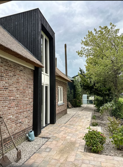 black timber cladding