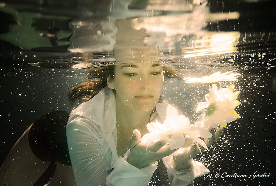 Flowermaker · I — underwater concept photograph by Cristiana Apostol
