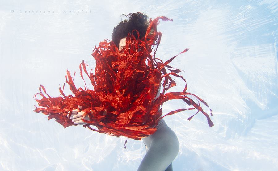 Red · V — underwater concept photograph by Cristiana Apostol