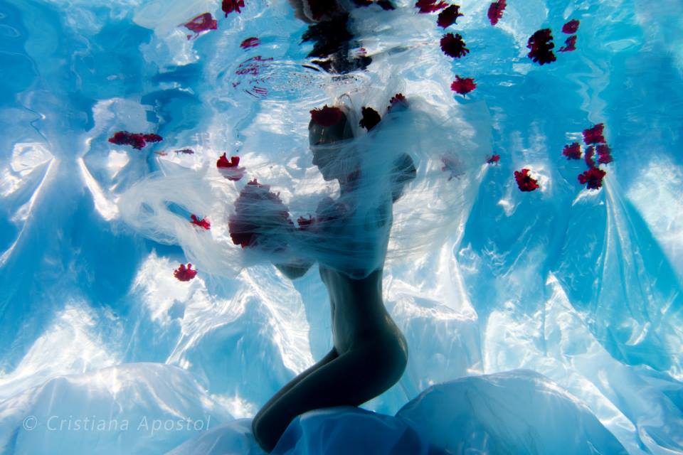 Flowermaker · III — underwater concept photograph by Cristiana Apostol